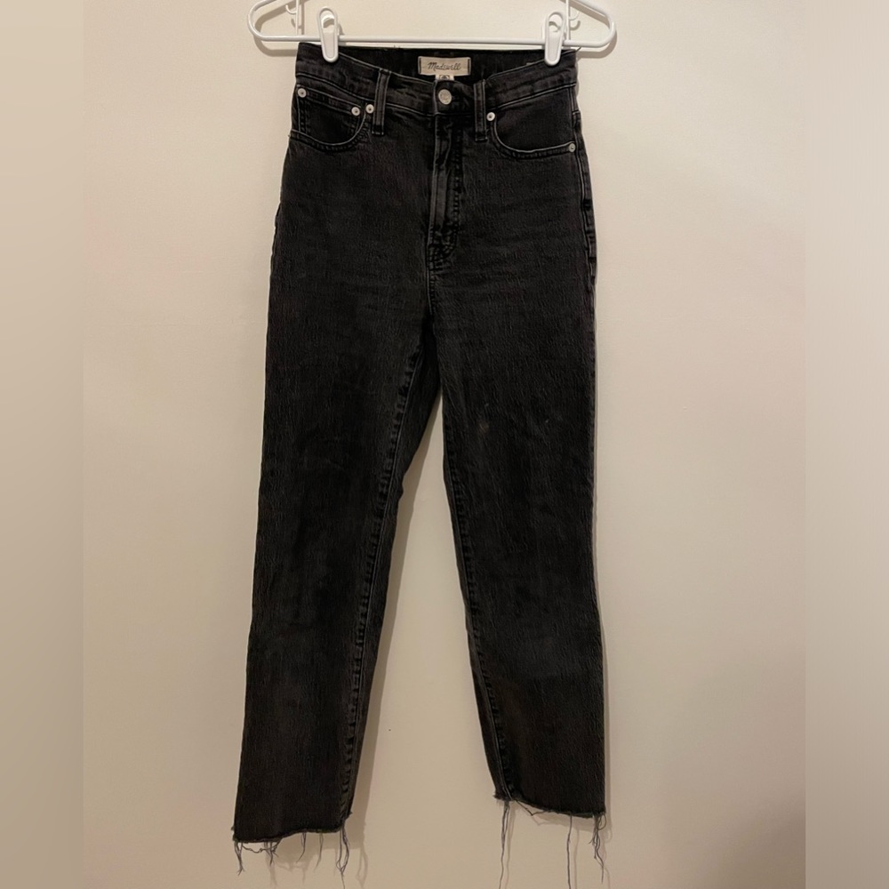 Madewell Black Straight Jean